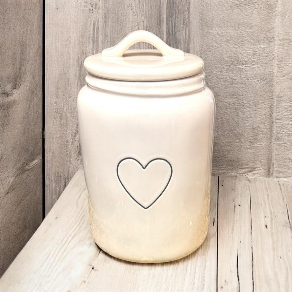 Rae Dunn Storage Heart Canister Mint Condition Canister Love Cookie Jar Storage - Picture 9 of 10